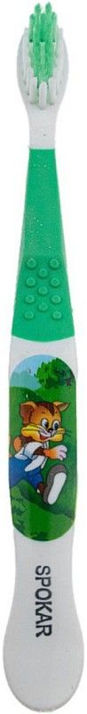 Дитяча зубна щітка Spokar Tommy М'яка Зелена (8593534341647_зеленая)