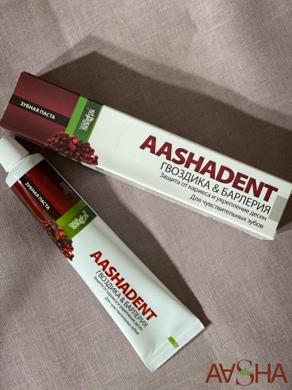 Зубна паста Aasha Herbals Гвоздика та Барлерією 75 мл